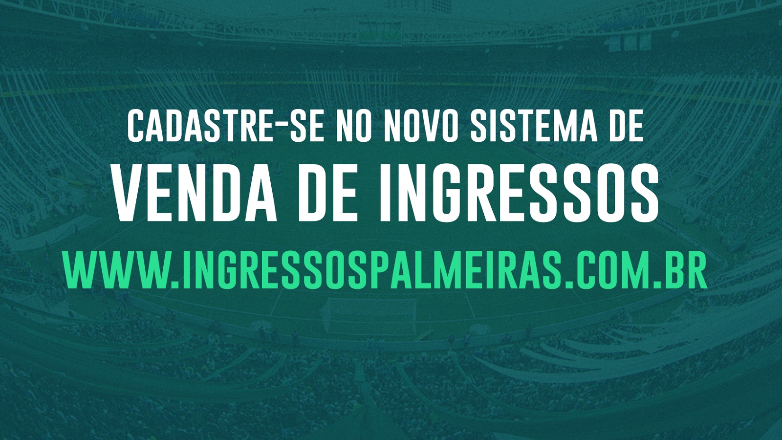Palmeiras desativa sites antigos e lança nova plataforma de venda de ingressos; faça o seu cadastro