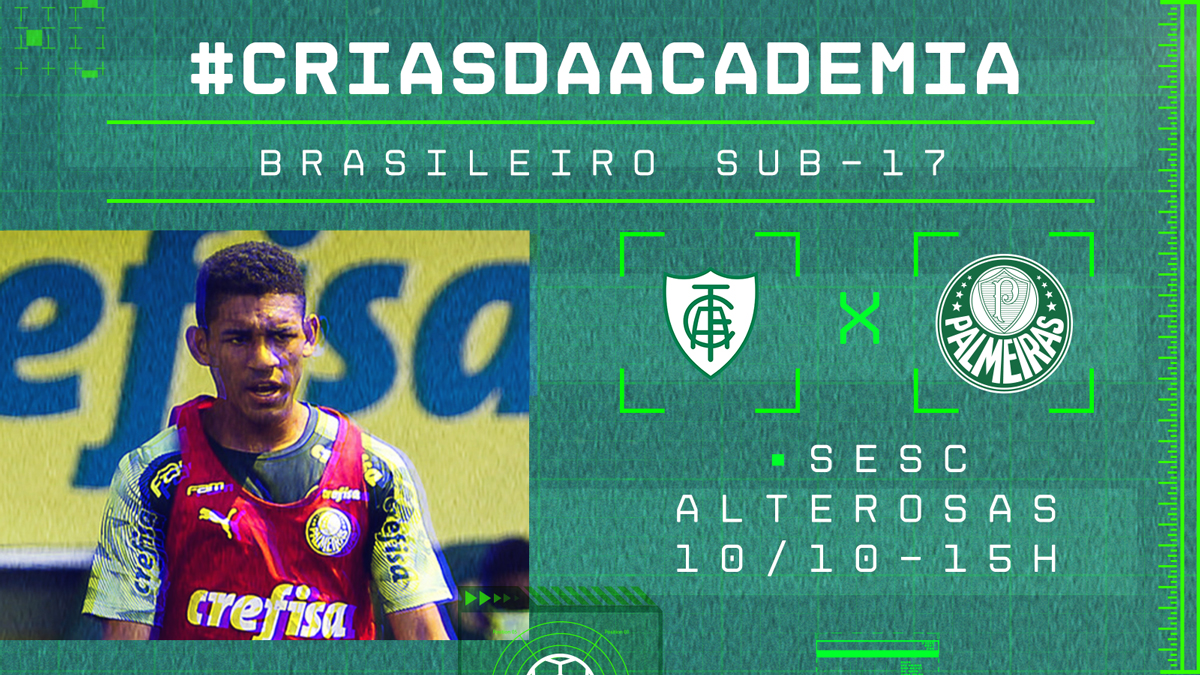 Sub-17 reestreia no Brasileiro contra o América-MG 