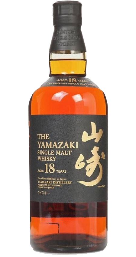 The Yamazaki 18 Year Single Malt Japanese Whisky bottle