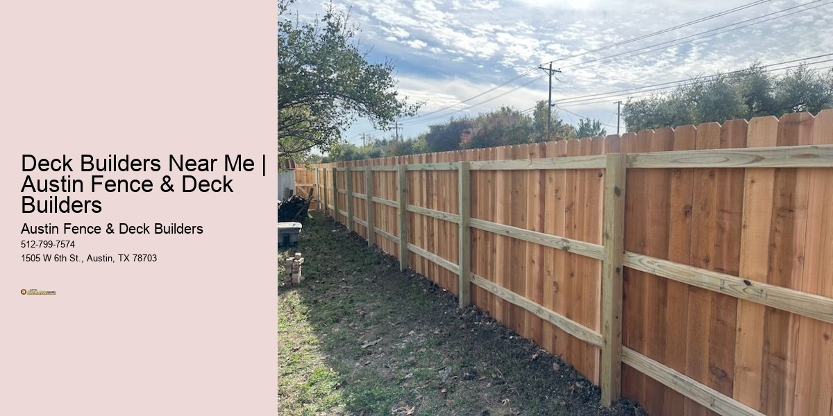 Deck Builders Near Me | Austin Fence & Deck Builders