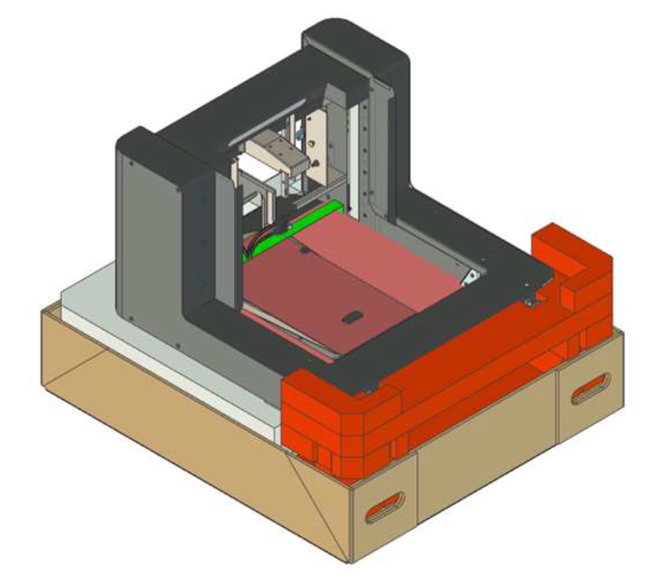 Inserting the front foam underneath the Form Auto