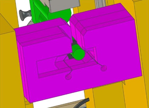 Supporting the cover actuator with foam, inset