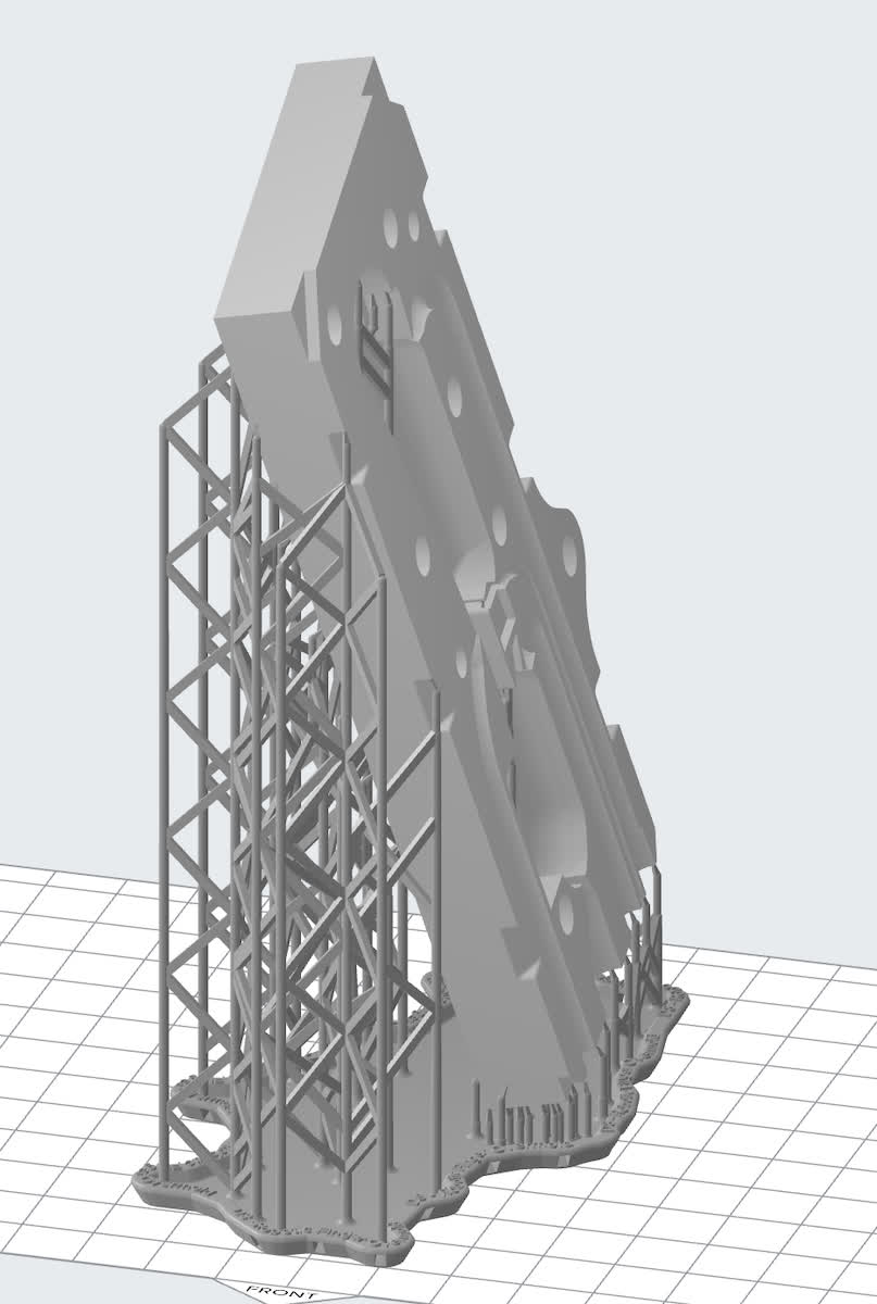 Model oriented to avoid bat-winging