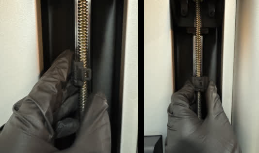 安裝絲槓螺紋清潔工具