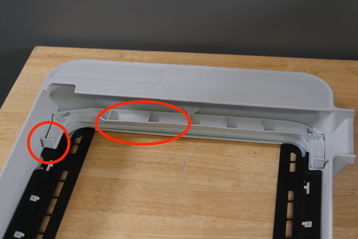 碎屑收集器安裝錯誤示意