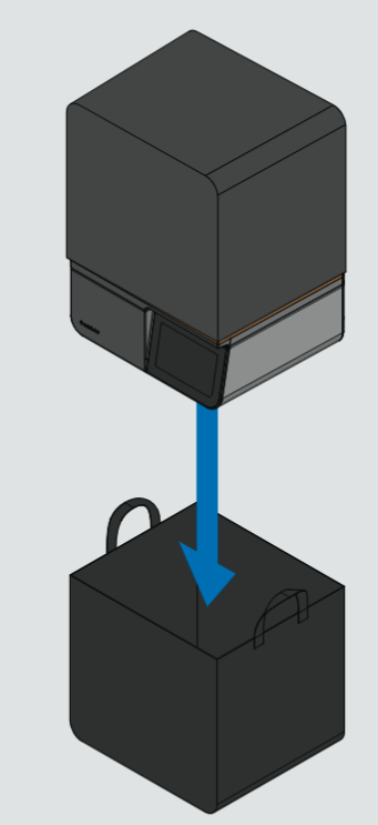 Placing the Form 4 in its bag