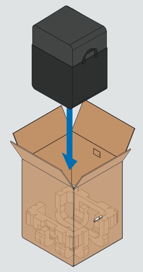Placing the Form 4 in the box