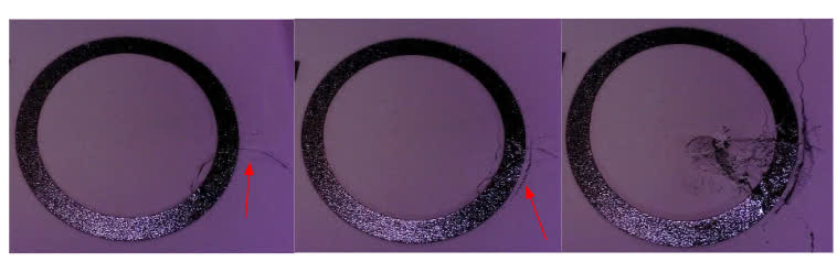 Powder Contamination Nylon 12 GF Powder print failures