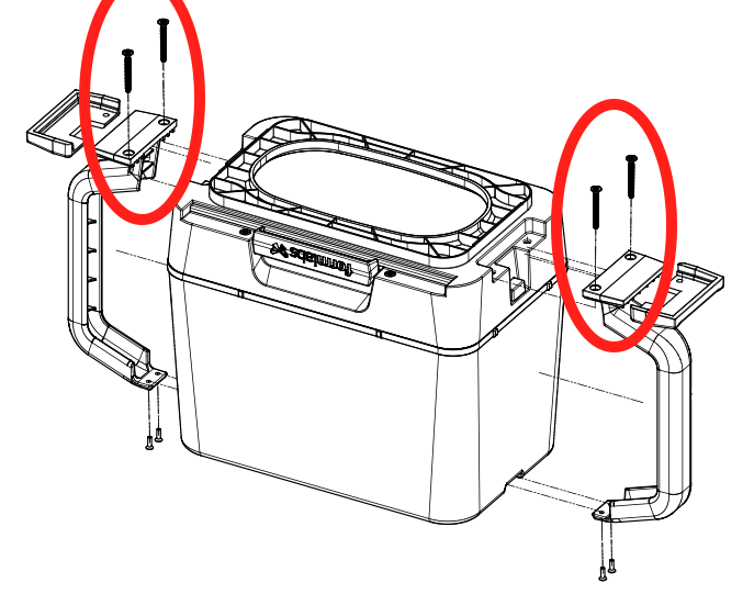 Adjusting the tabs on a powder cartridge