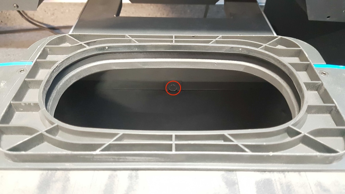 Magnet location in a Fuse Series powder cartridge