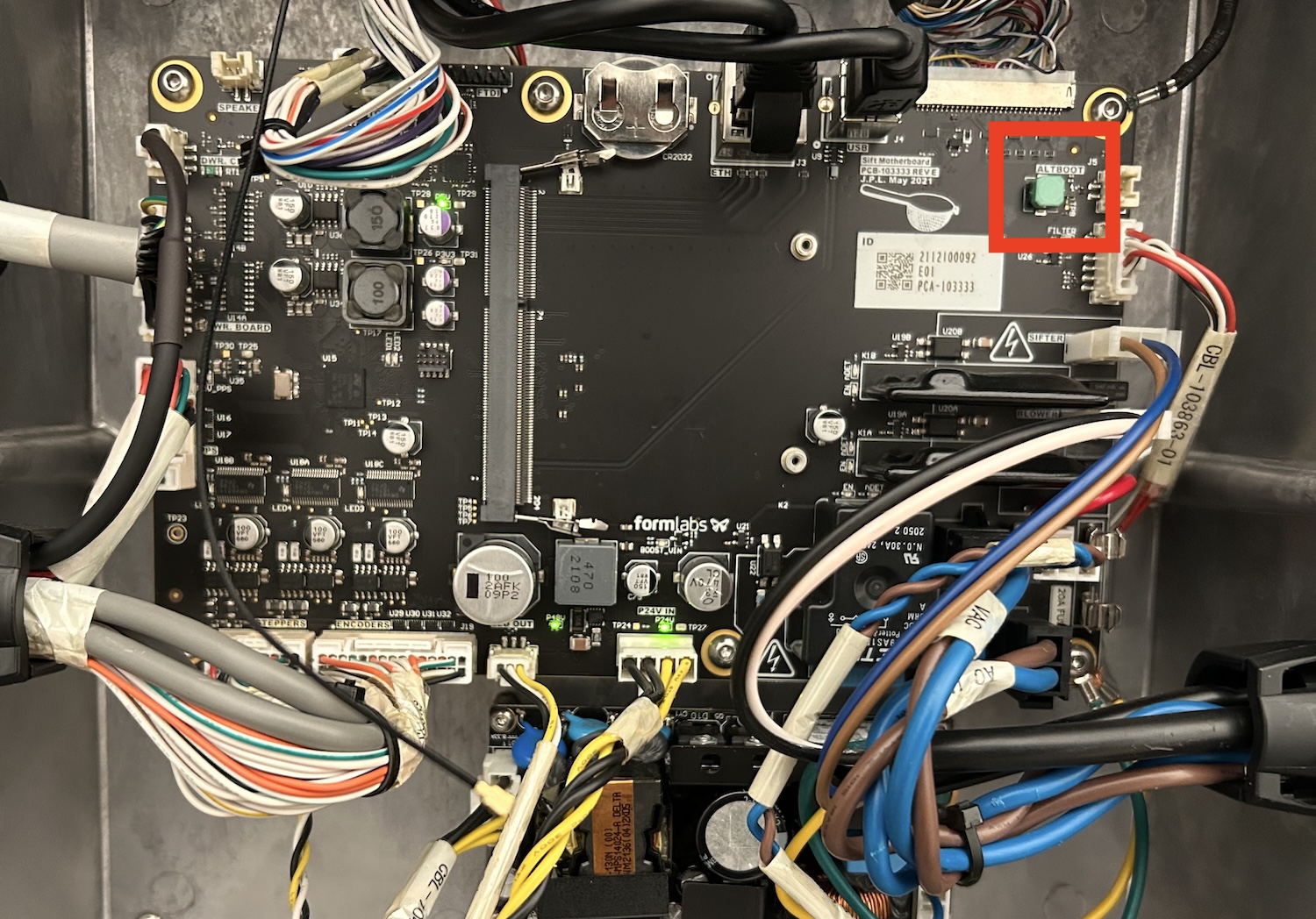 Fuse Sift reset button