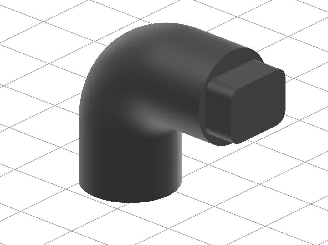 Silicone 40A Resin elbow model