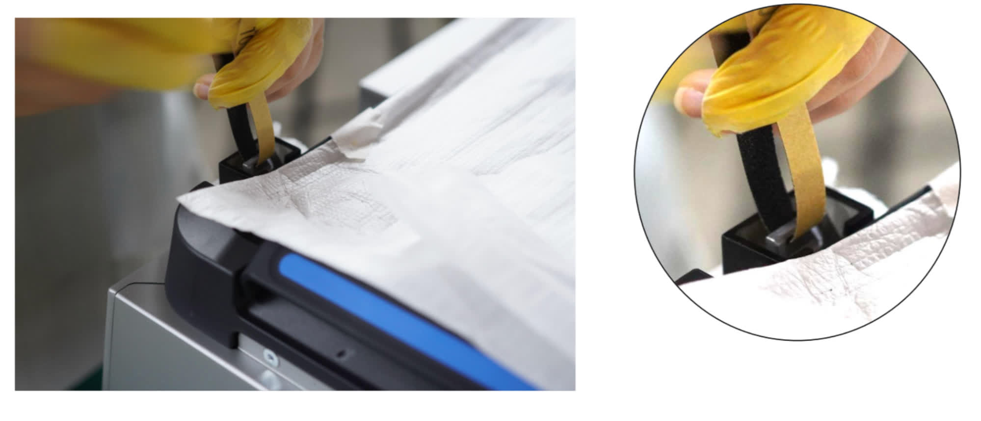 Send Paper Base Adjusting the Form 4 mixer base