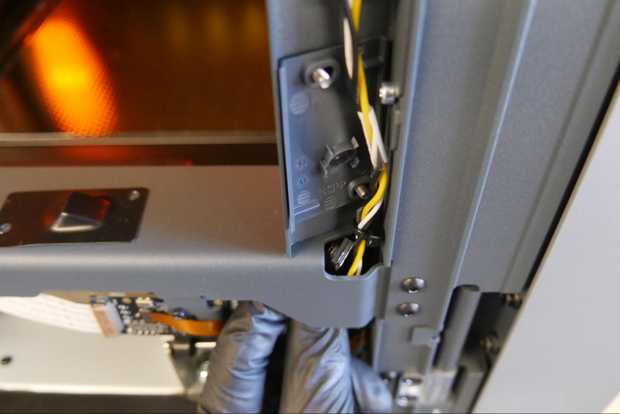 Thread the camera cable