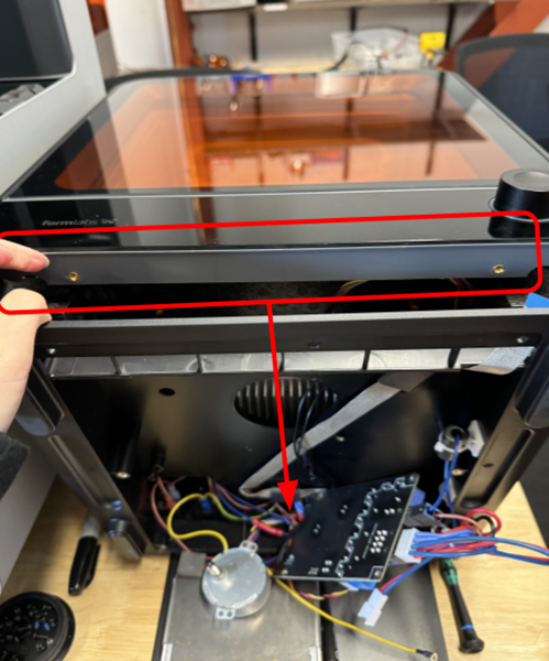 Replacing the Form Cure (2nd Generation) turntable motor