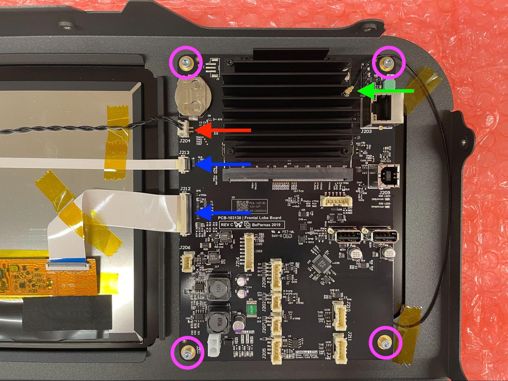 Replacing the Fuse 1 display assembly