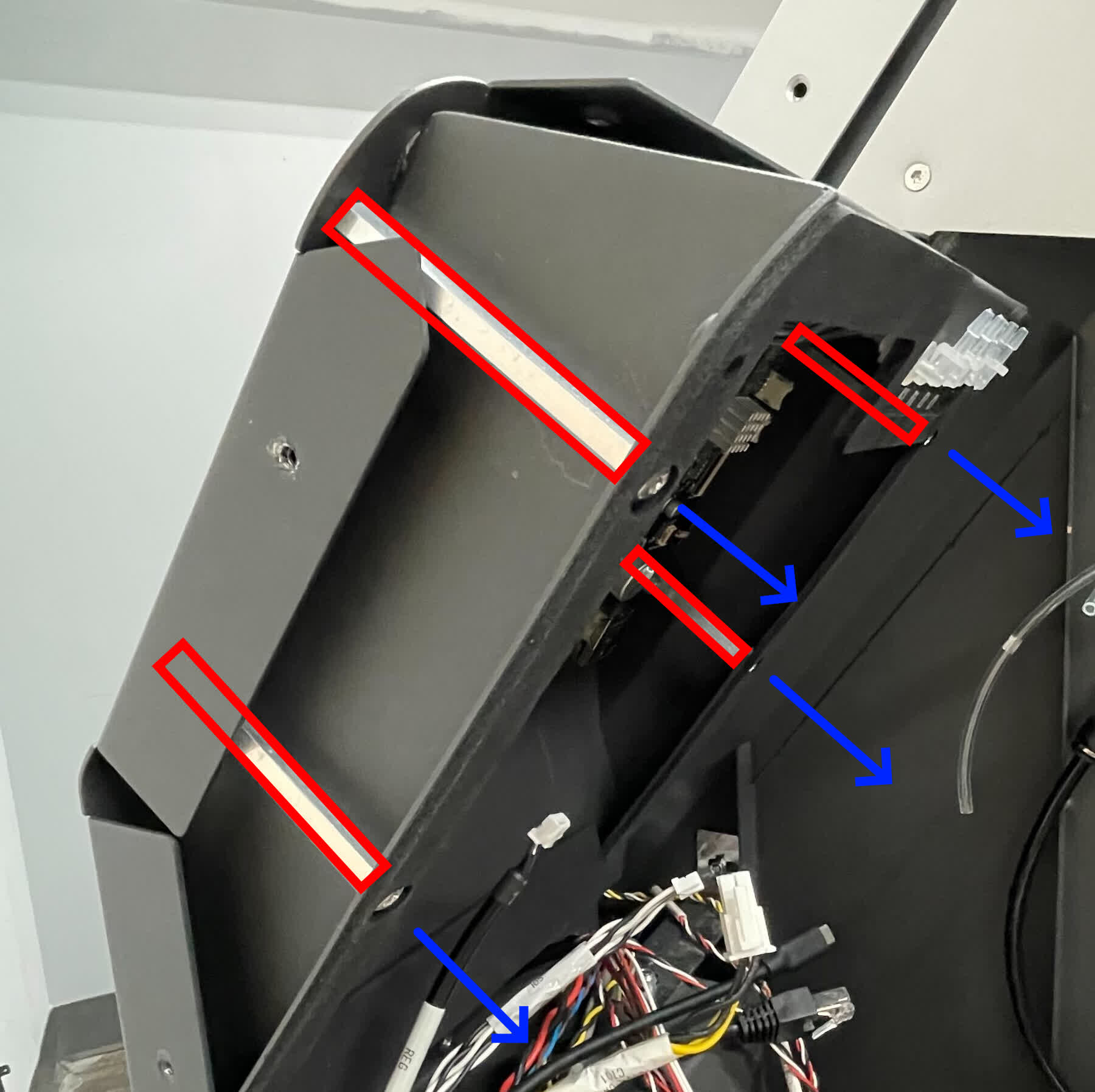 Replacing the Fuse Blast motherboard and display assembly