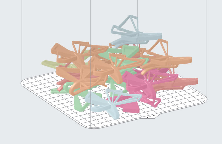 Color coding models in PreForm