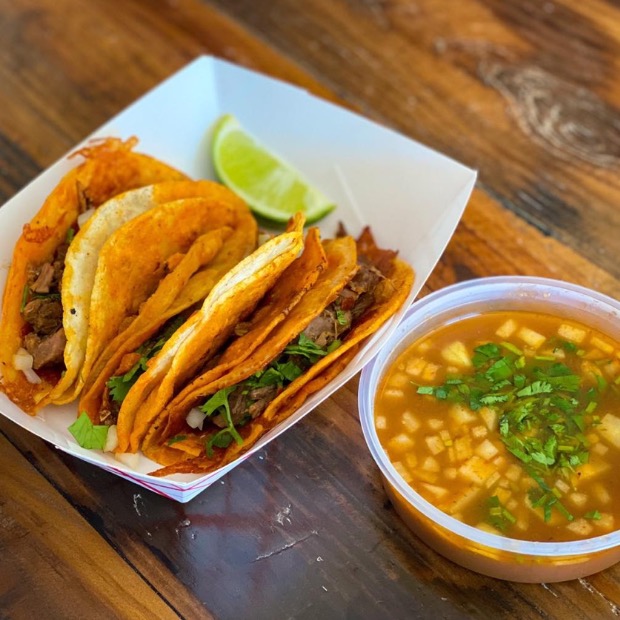 3 Birria Quesa Tacos w/ Consomé