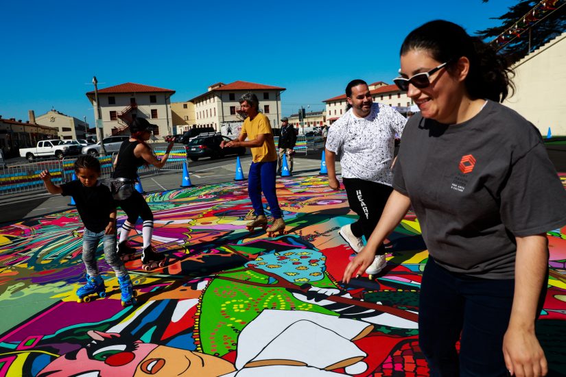 Public art roller rink brings disco skating to Fort Mason Datebook