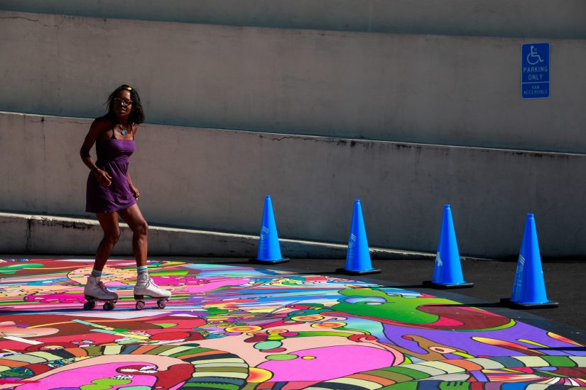 Public art roller rink brings disco skating to Fort Mason Datebook