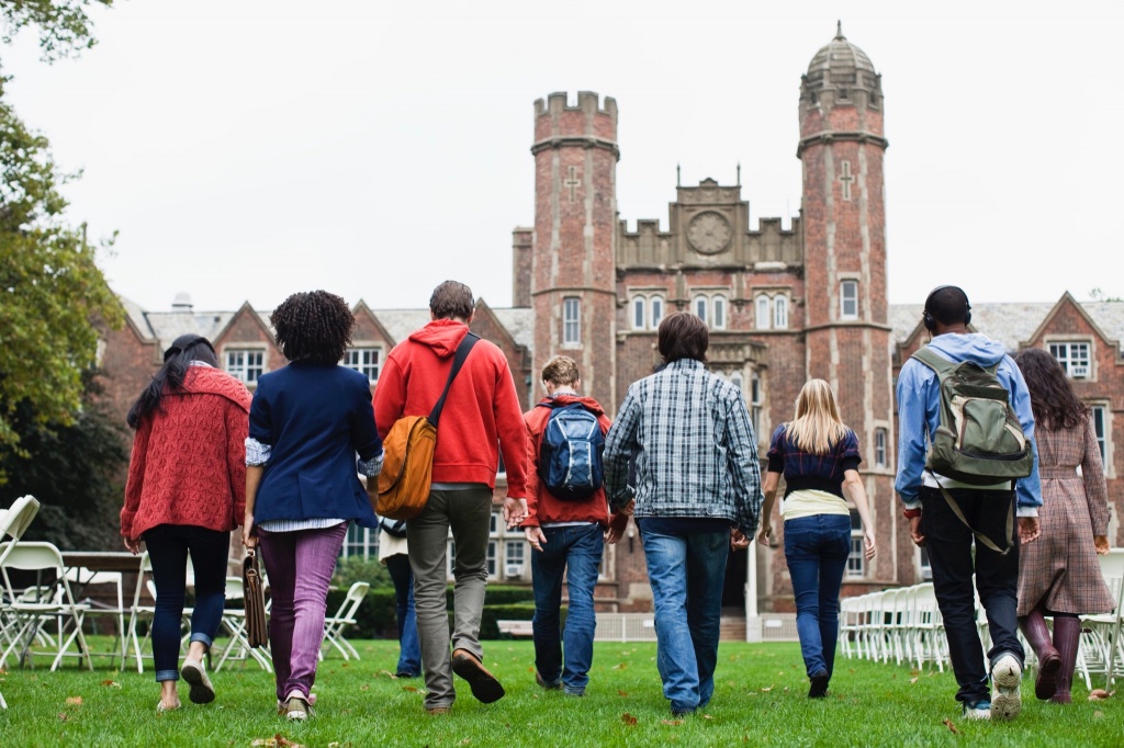 students walking at university can you bring cannabis college campus