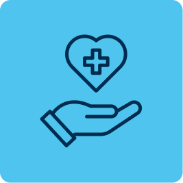 Blue box - icon - Recommended by dermatologists