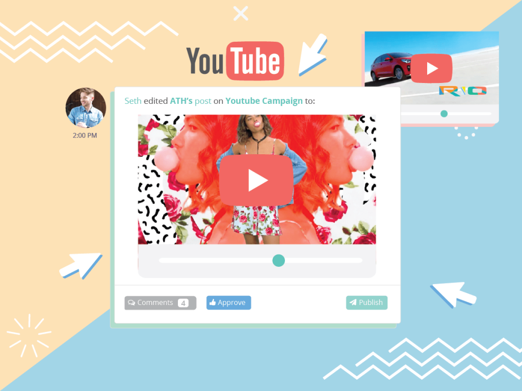 Easily share with your client a single video or a comprehensive video campaign.