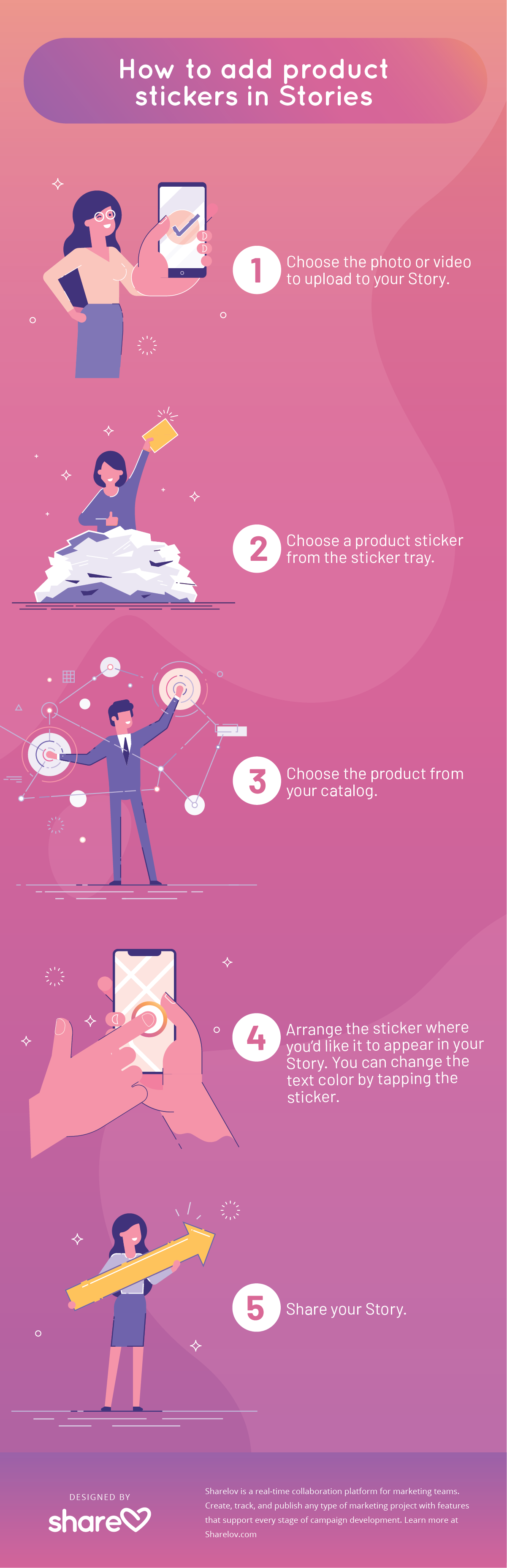 How to add product stickers in Stories