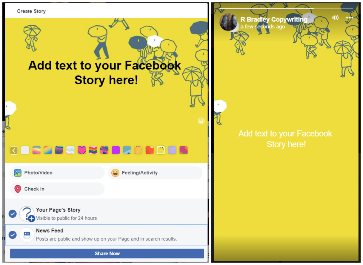 How to add text