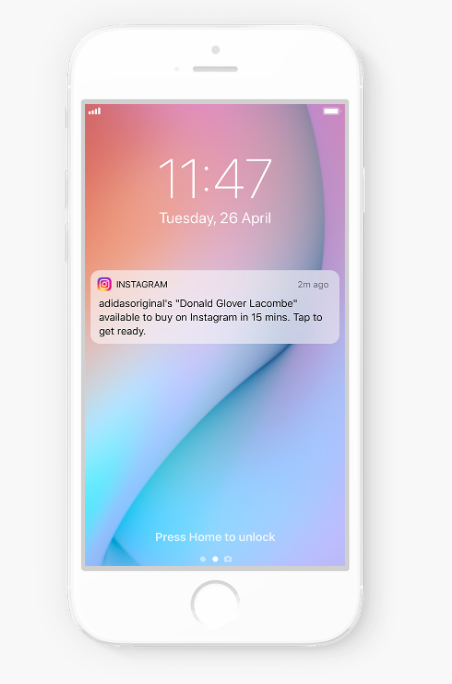 IG Product Launch notification