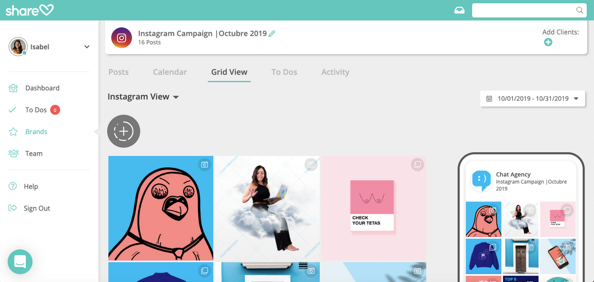 Sharelov Grid View