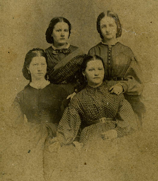 Nannie Haskins and friends