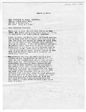 Letter to Benedict Espey