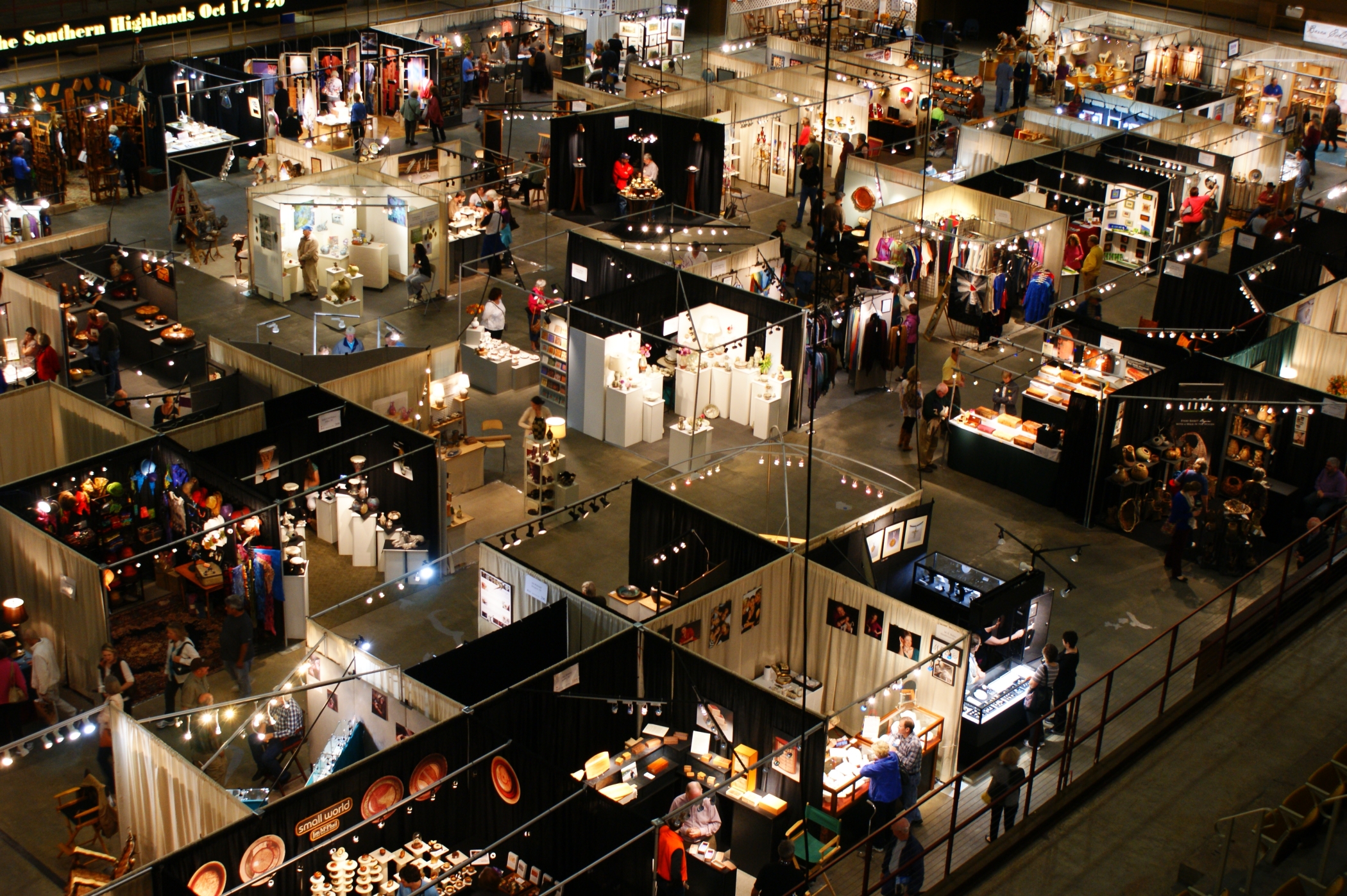 inside the us cellular center, nc craft fair, asheville craft fair, craft events
