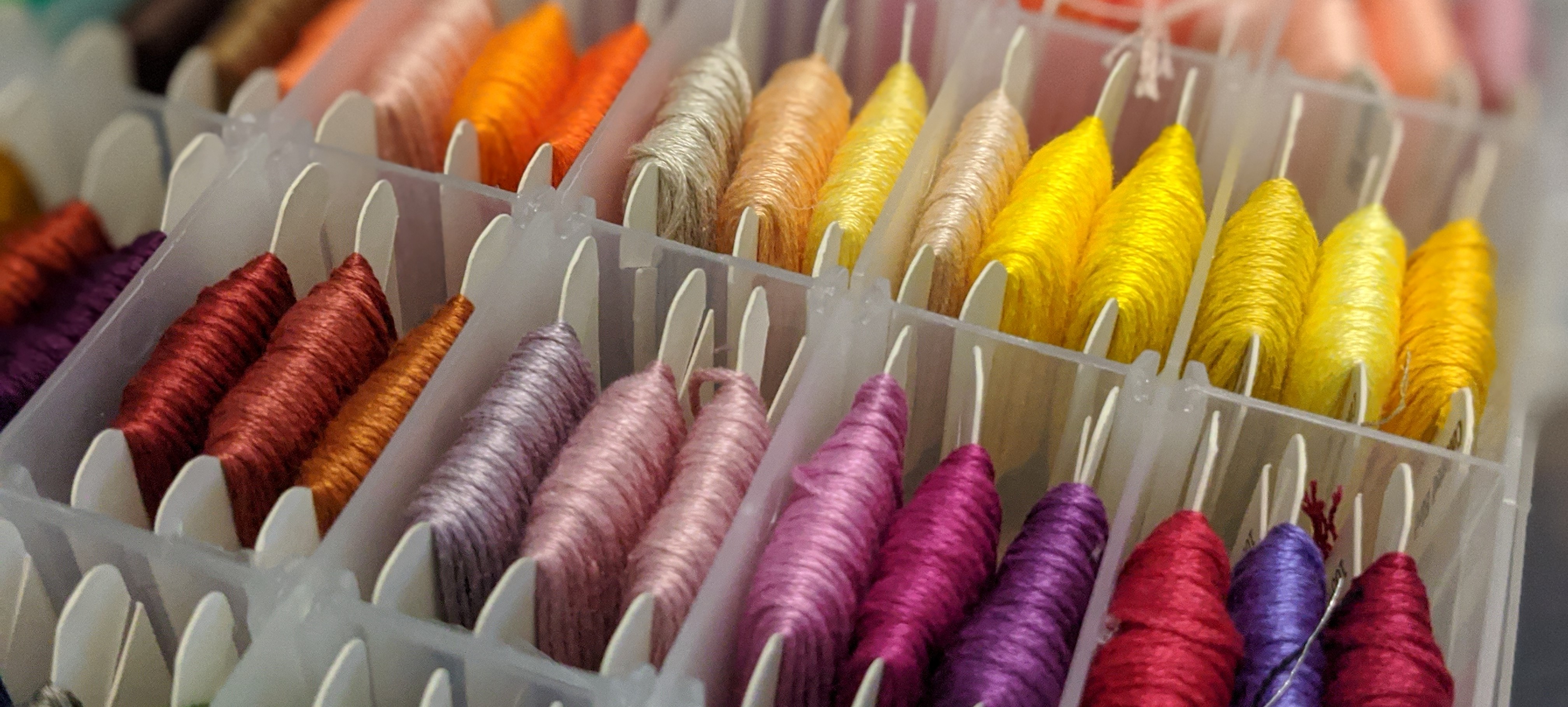 Floss of different colors