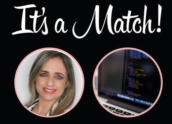 Marcela´s picture + computer coding image