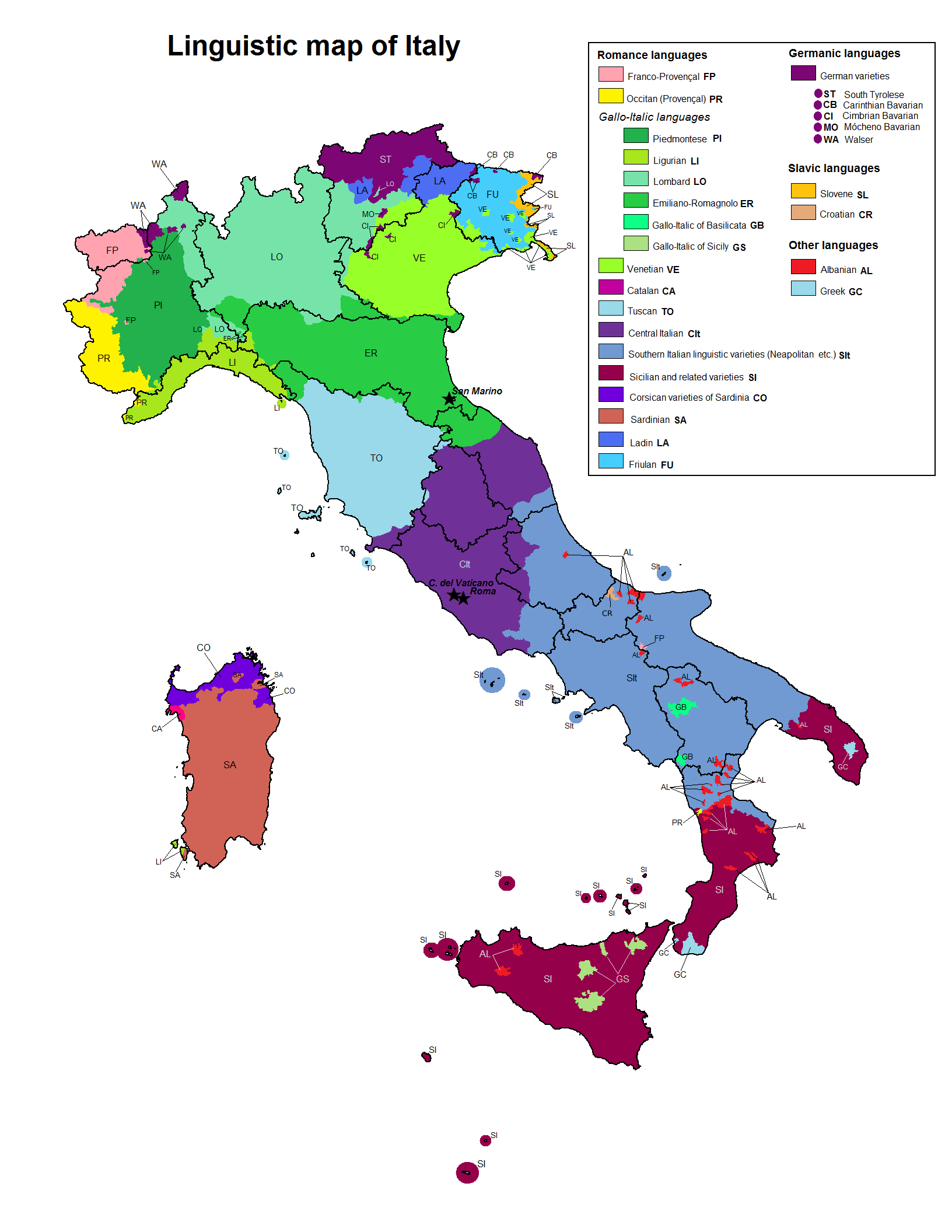 linguistic-map-italy