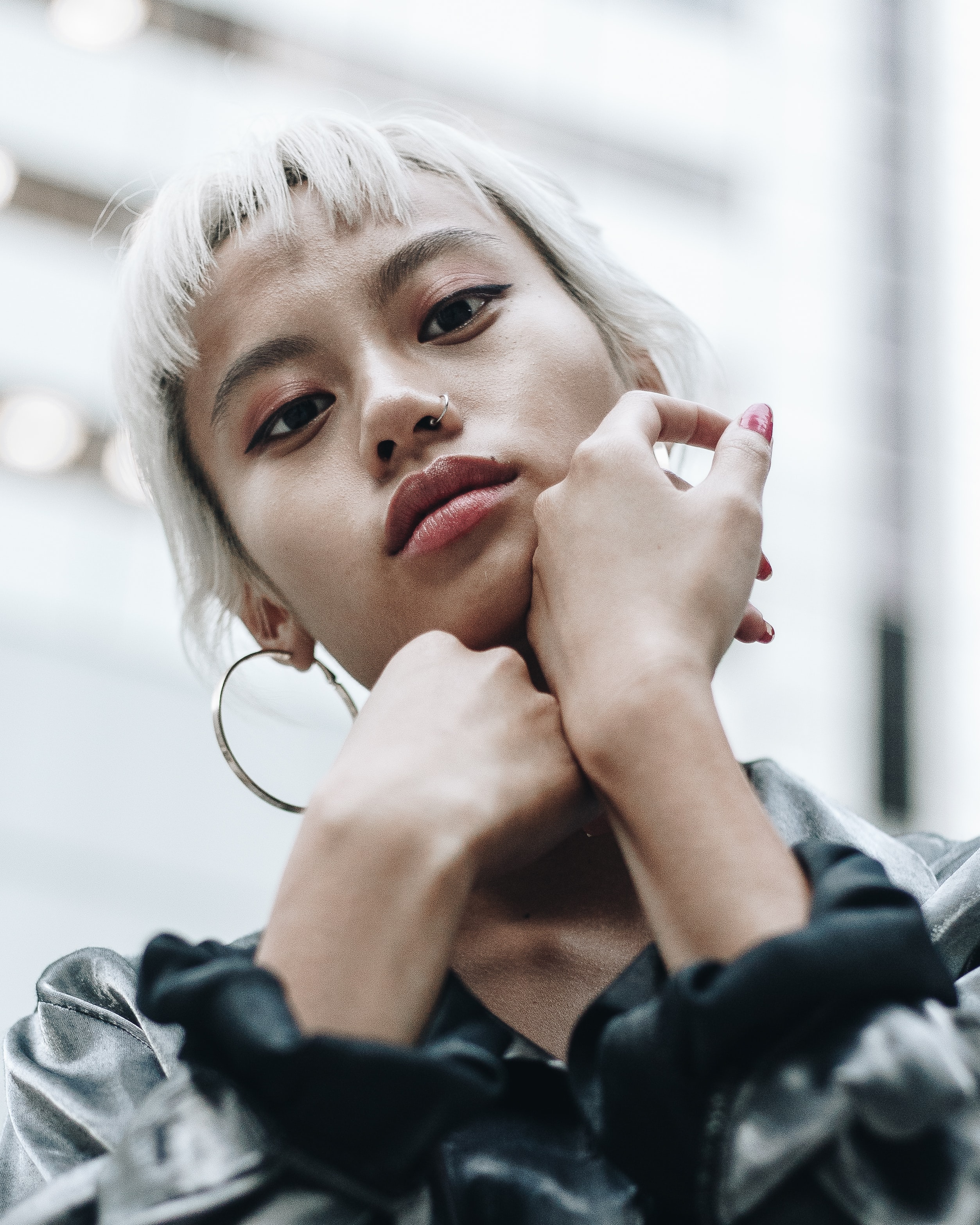 Girl with young skin