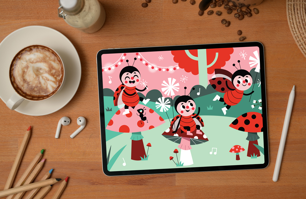 Children's book cover of a book about school featuring a male teacher and a rainbow