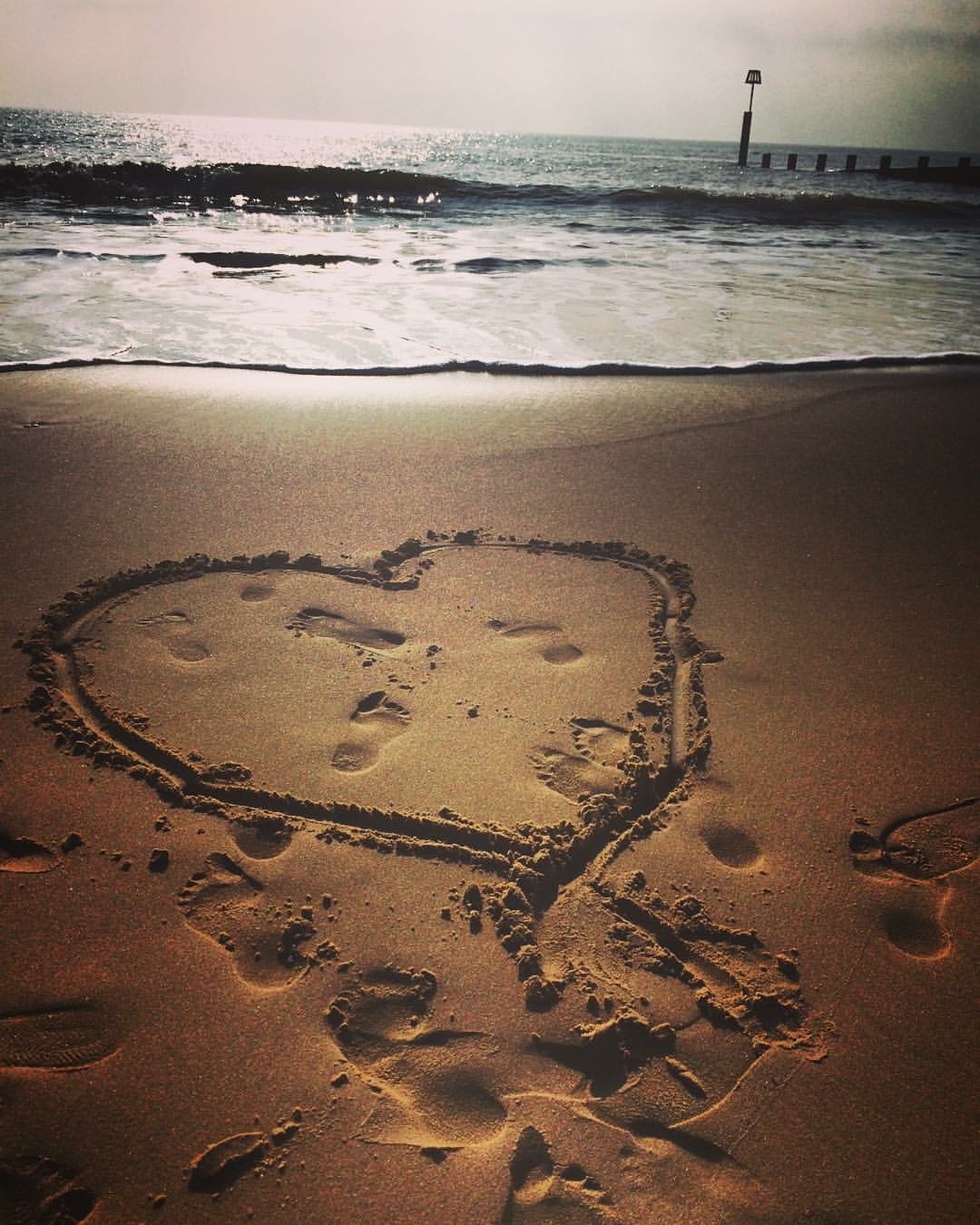 heart in the sand