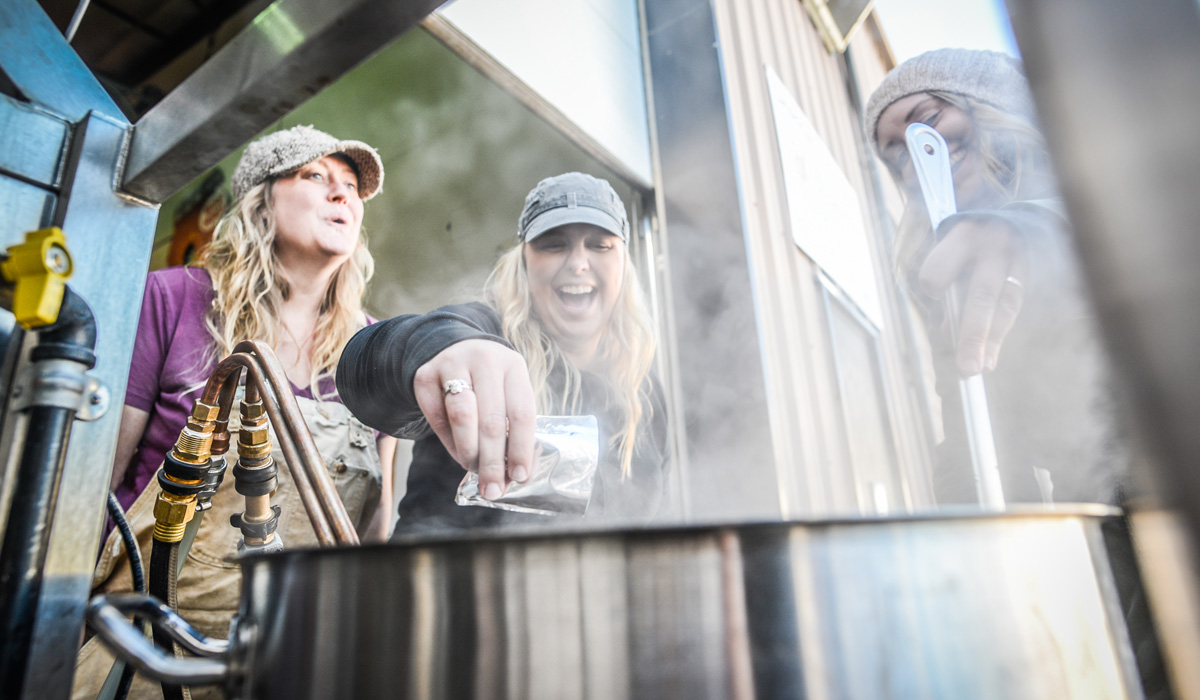 Women Brewing Beer