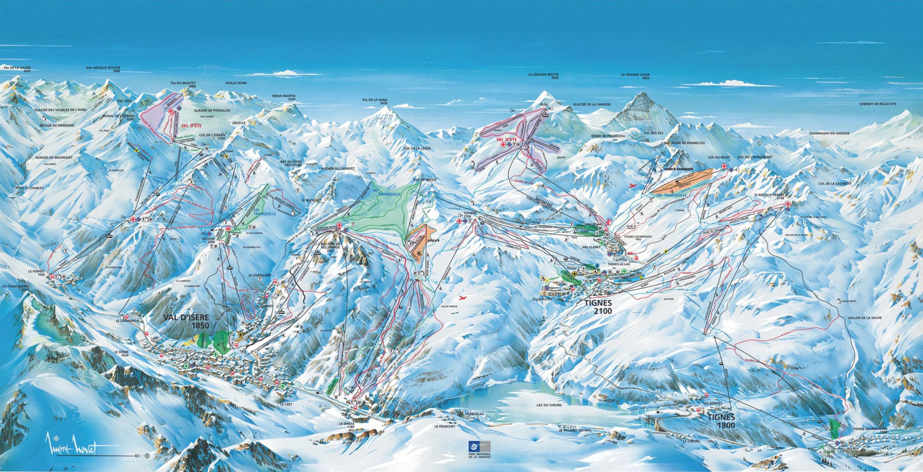 Piste map