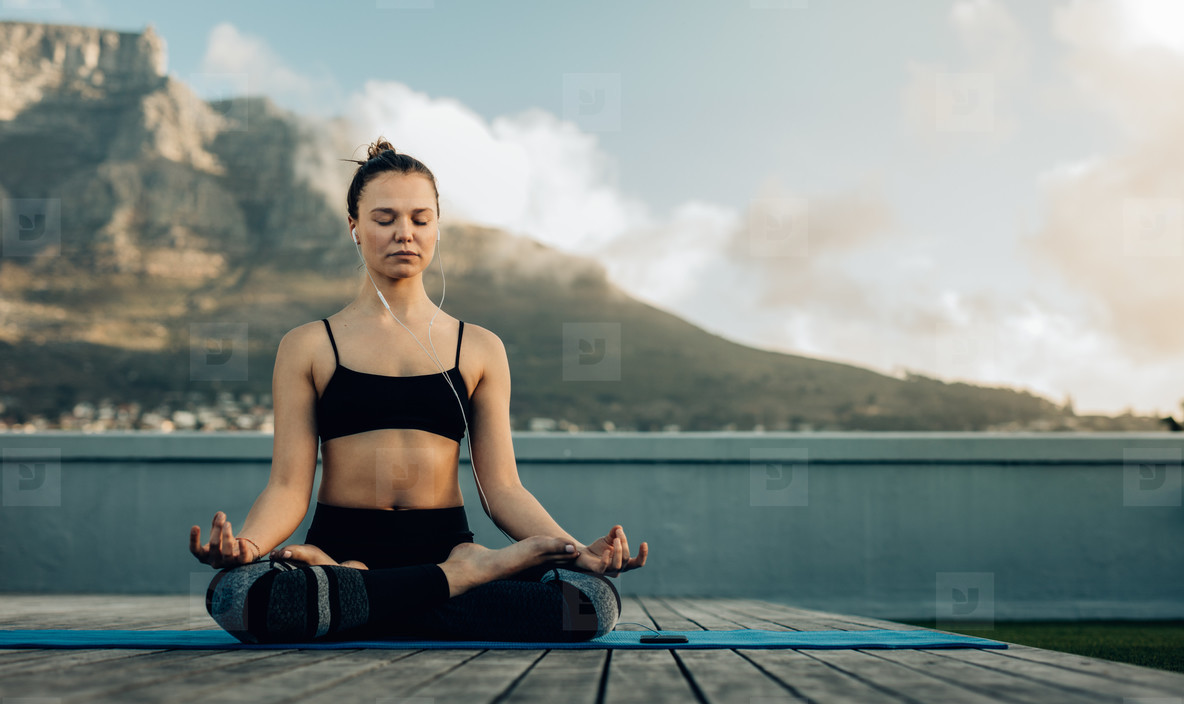 Woman doing yoga