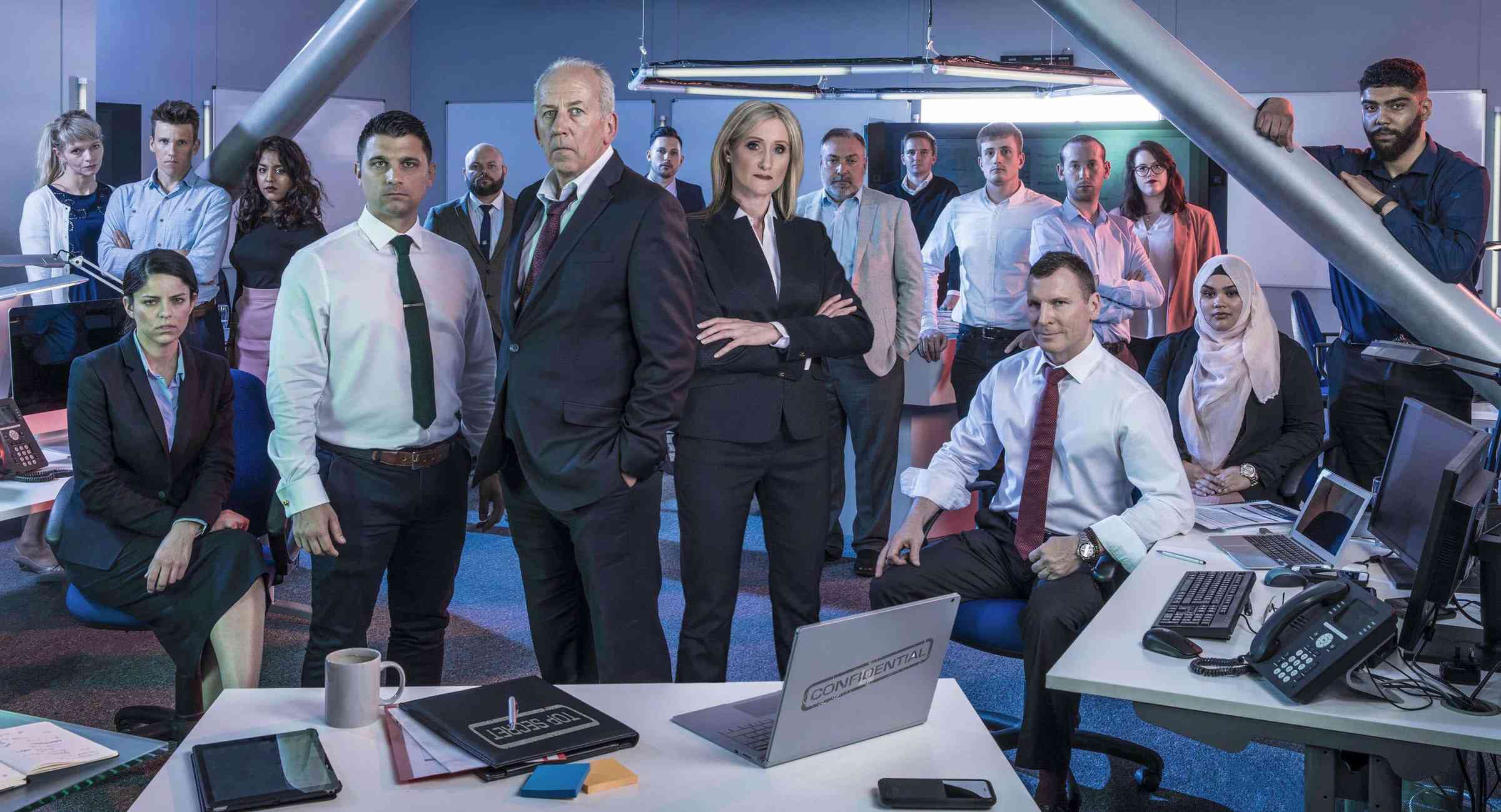 The Hunted team in HQ