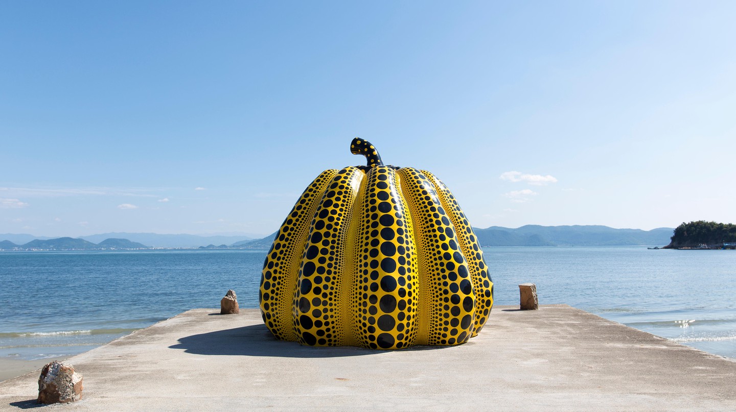 Kusama's giant pumpkin