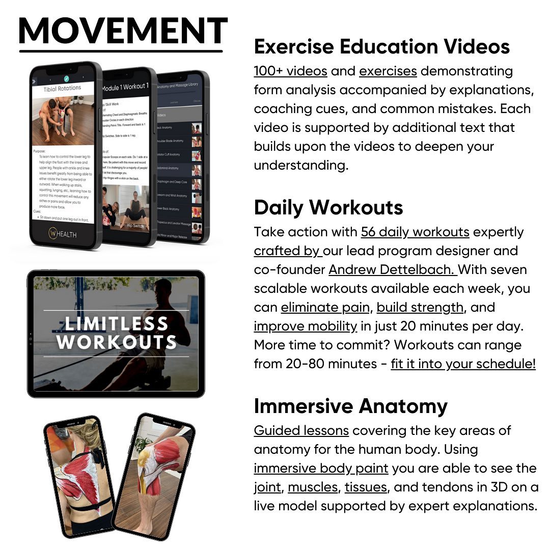 Whealth movement details