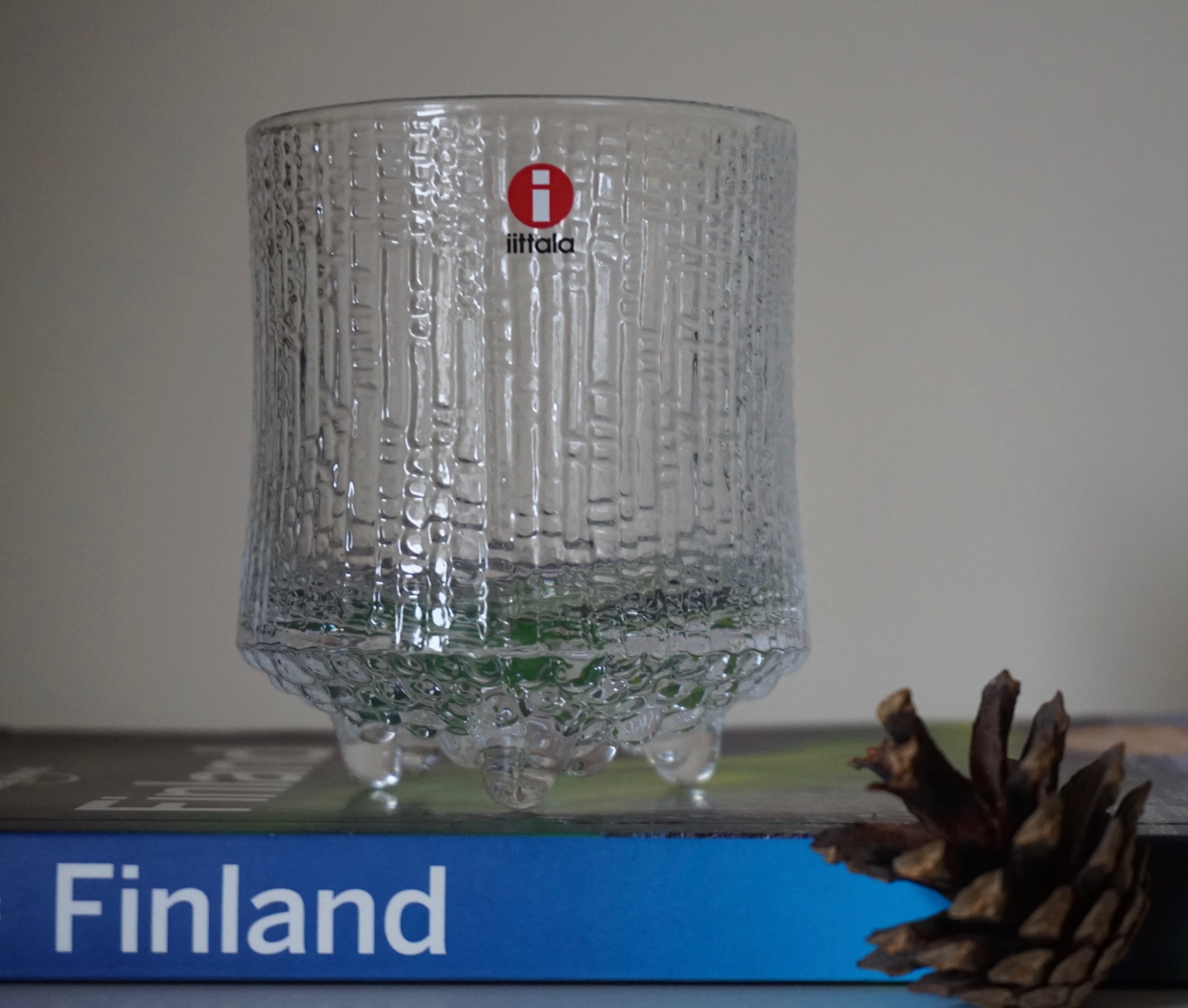 clear Ultima Thule glass on Finland book
