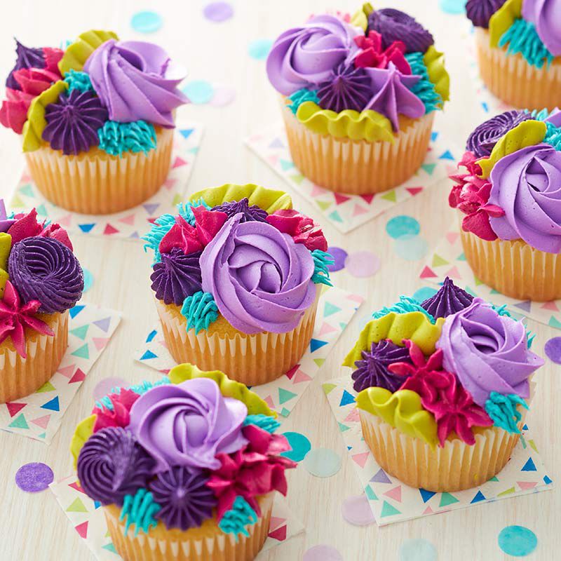colorful cupcakes