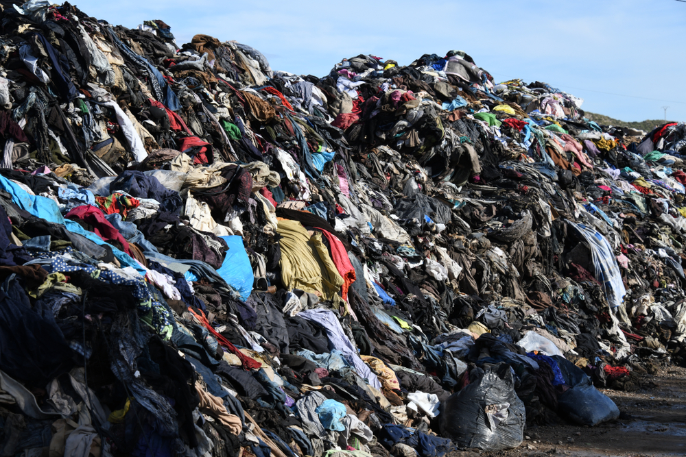 clothing in landfill